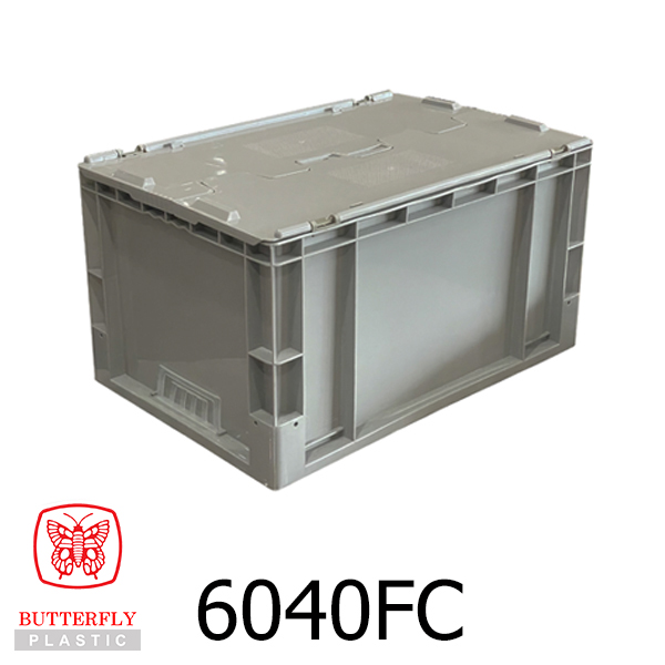 6040FC Euro Container Flip Cover — Rectangular lid with tall euro crate
