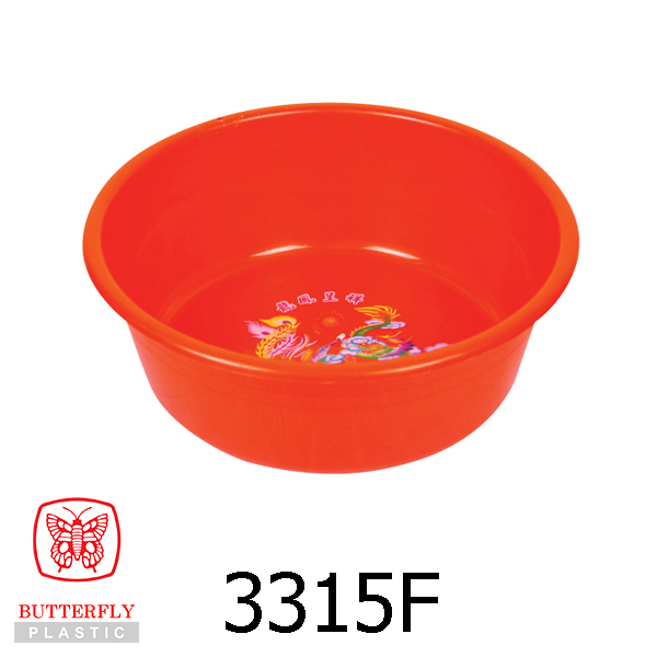 15" Plastic Round Basin / Wedding Set