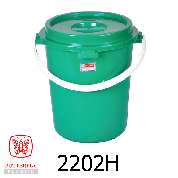 2 Gallons Plastic Pail with Cover & Handle