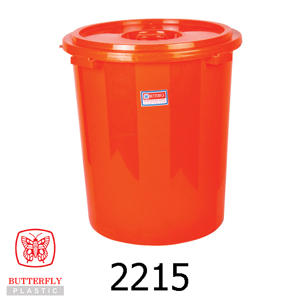 15 Gallons Plastic Pail with Cover / Water Pail